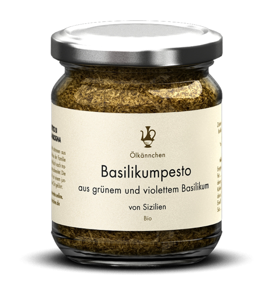 BIO Basilikumpesto violett und grün - Sizilien